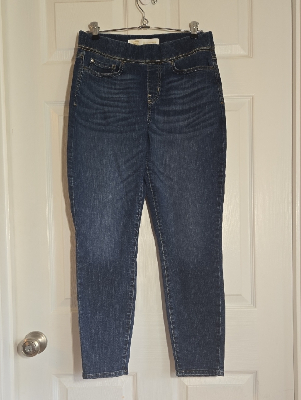 Levi's Dark Blue Skinny Jeans Size 6 Short - Picture 3 of 9